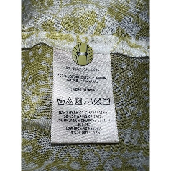 Anthropologie HEI HEI Daytrip Yellow Floral Print Long Sleeve Blouse Size S - Picture 9 of 9